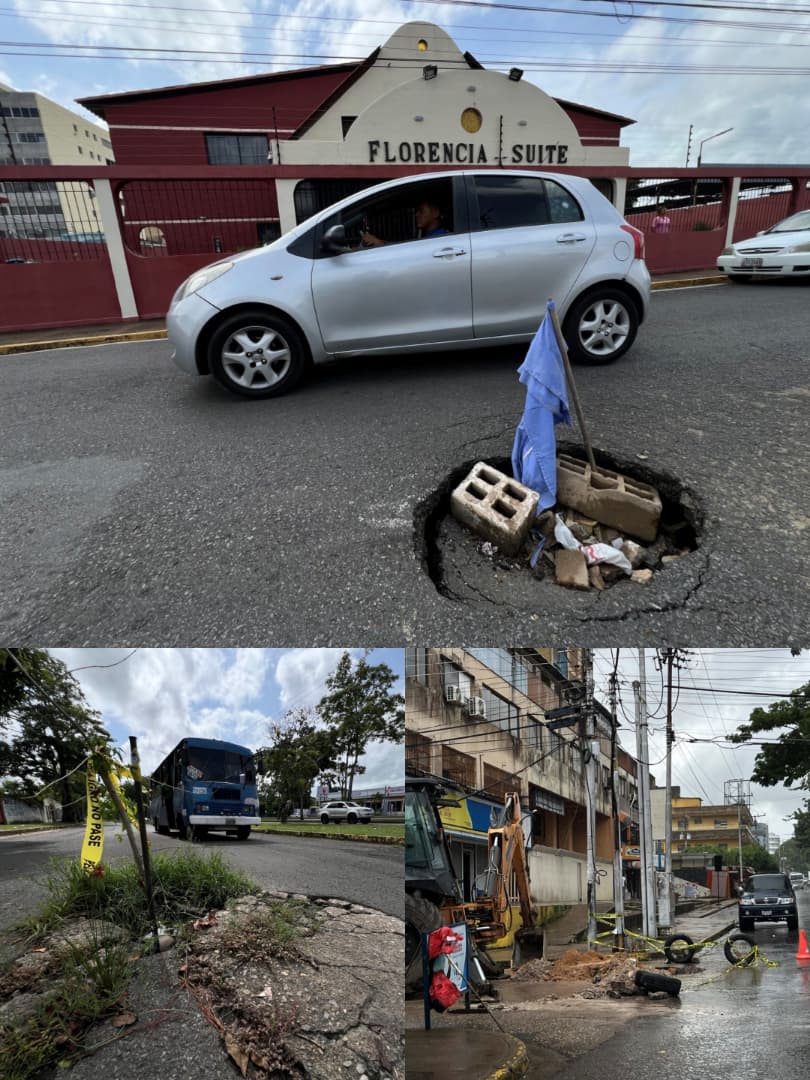 Conductores claman por reparaciones de huecos en distintas avenidas de Maturín