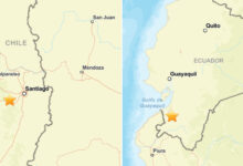 Terremotos de magnitud 6,1 en Ecuador y de 5,7 en Argentina se registran en menos de 24 horas