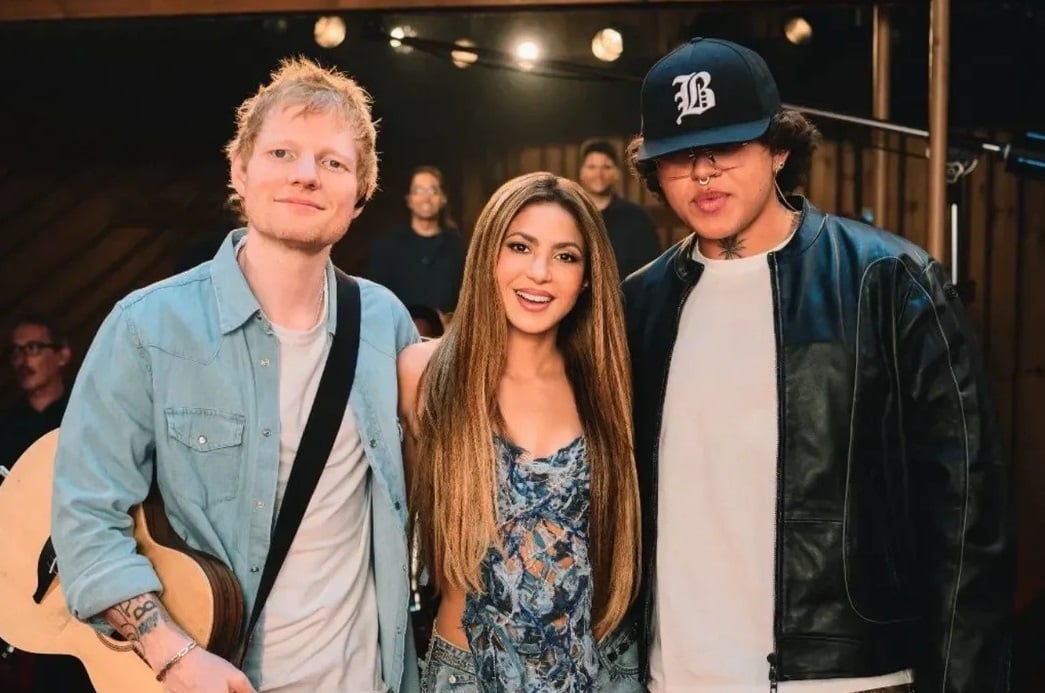 Shakira, Ed Sheeran y Beéle lanzan una nueva versión de "Hips Don’t Lie" en el especial de Spotify