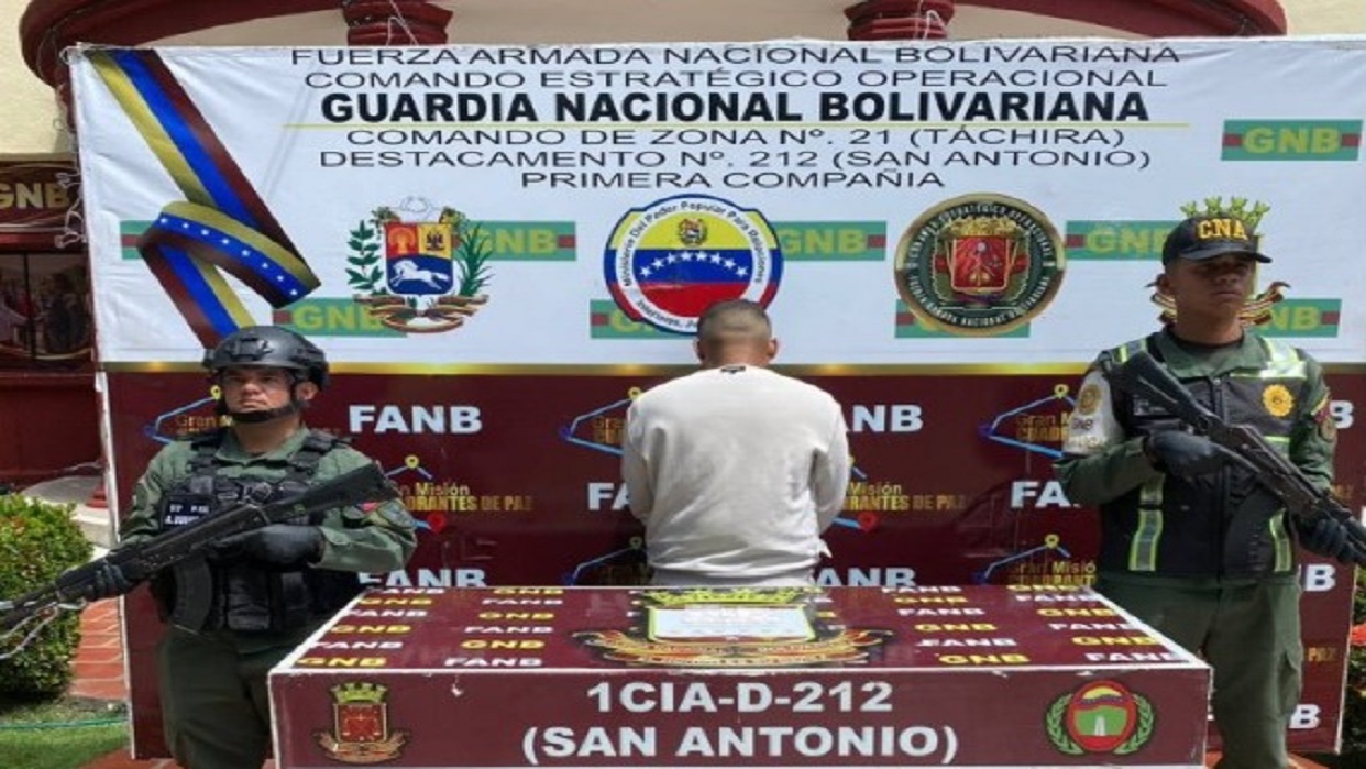 Detienen a hombre con 11 dosis de cocaína ocultas en sus partes íntimas en Táchira
