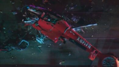 Helicóptero médico se estrella en autopista en EE.UU. dejando tres heridos