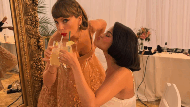 Taylor Swift reacciona al ver a Selena Gómez vestida de novia en un video viral
