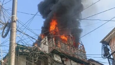 Incendio consumió habitación de una casa en Caracas