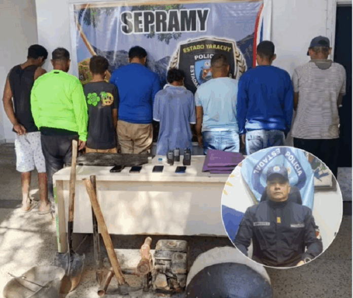 Detienen a nueve personas por extracción de oro sin permisología en Yaracuy