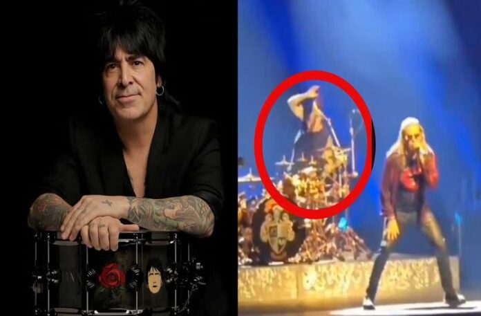 Baterista de Maná, Alex González, sufre caída en pleno concierto