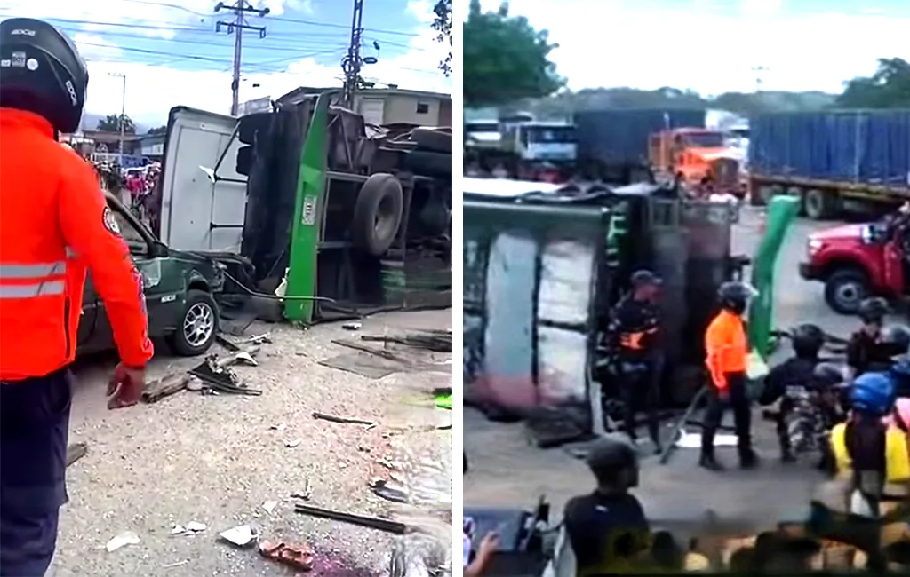 Tres muertos y ocho heridos en accidente de gandola en Barquisimeto
