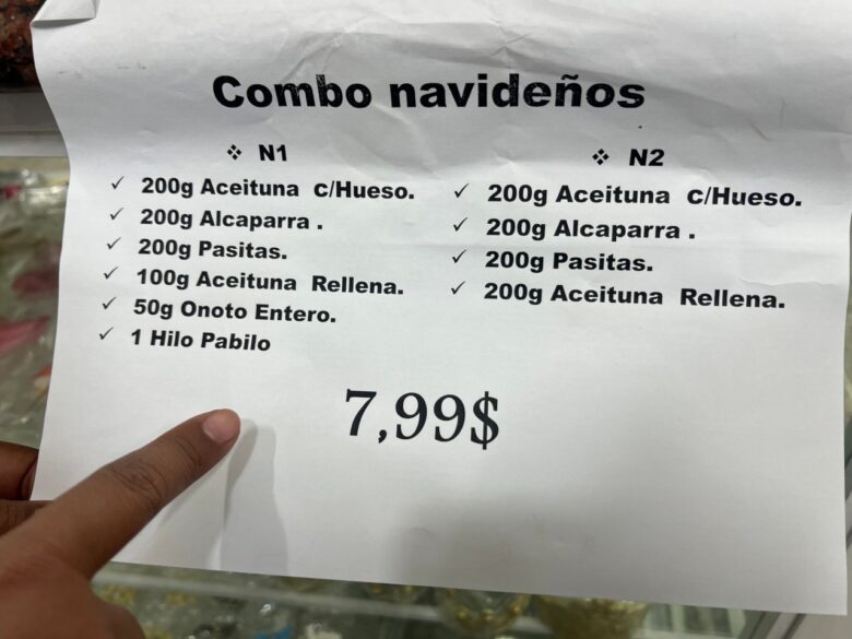 Comercios inician ventas de combos de aceitunas, pasas y alcaparras para las hallacas