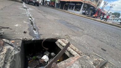 Piden tapar alcantarilla en acera de la avenida Bicentenario