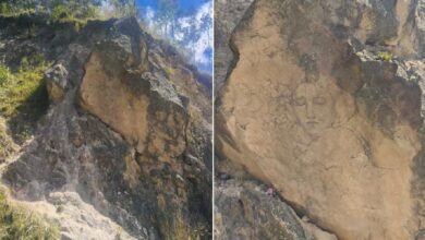 ¿Señal divina?: Imagen de la Virgen apareció en una piedra en Colombia