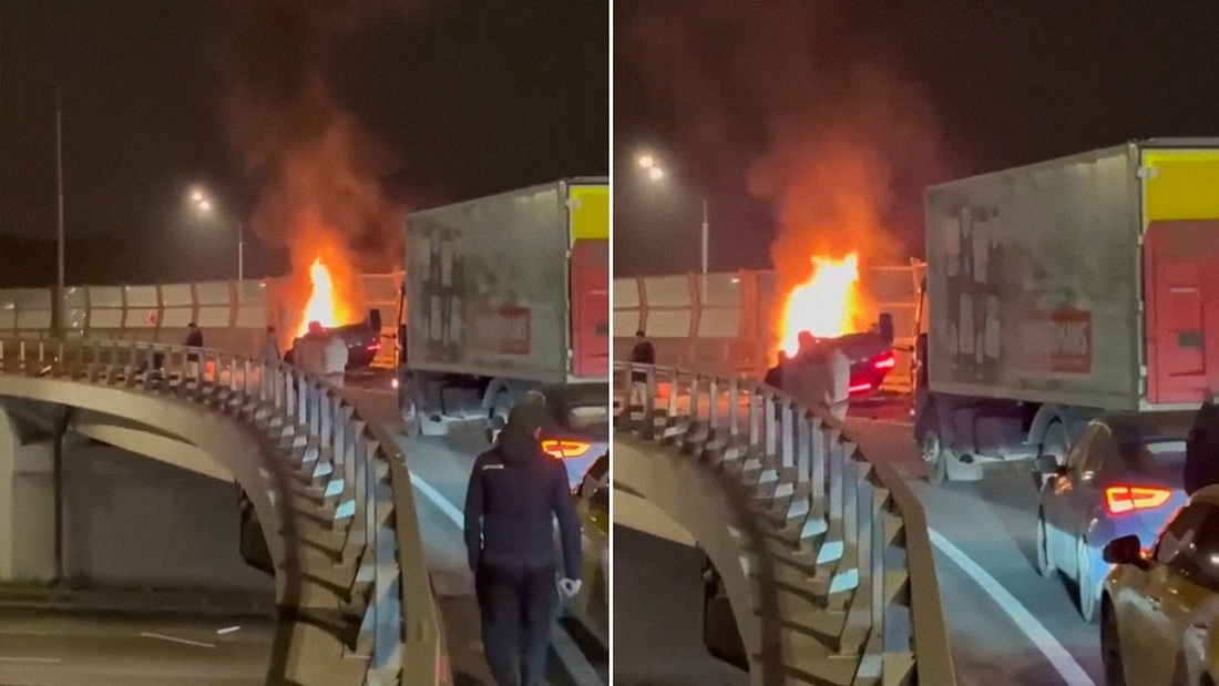 Magnate ruso de criptomonedas muere calcinado al estrellarse su Lamborghini