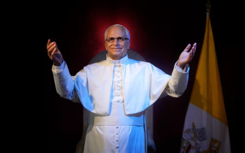 Figura del papa León XIV ya está en el Museo de Cera de Madrid