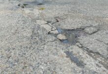 Huecos adornan un tramo de la avenida Bicentenario de Maturín