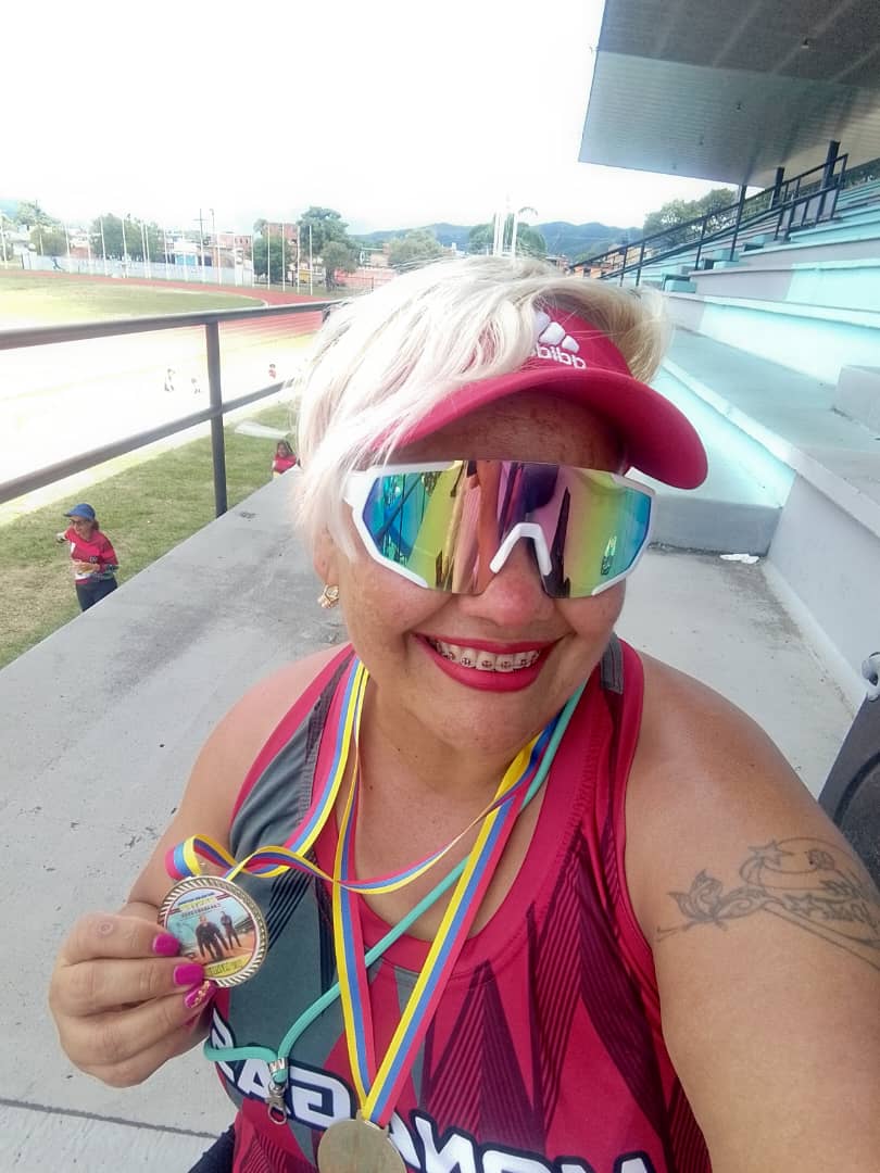 Monaguense Dubraska Rodríguez gana oro en bala y disco en el Campeonato Nacional de Atletismo