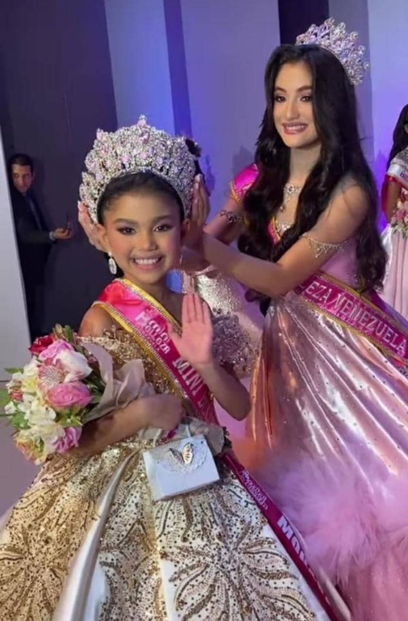 Orgullo de Monagas: Carlotta Ramírez, de 9 años, se corona como Mini Belleza Venezuela 2025