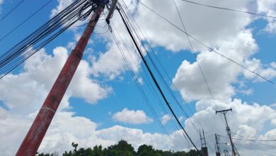Vecinos de la Avenida Libertador denuncian poste a punto de colapsar.