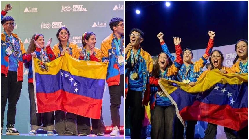 Venezuela gana el First Global Challenge 2025 de robótica en Panamá
