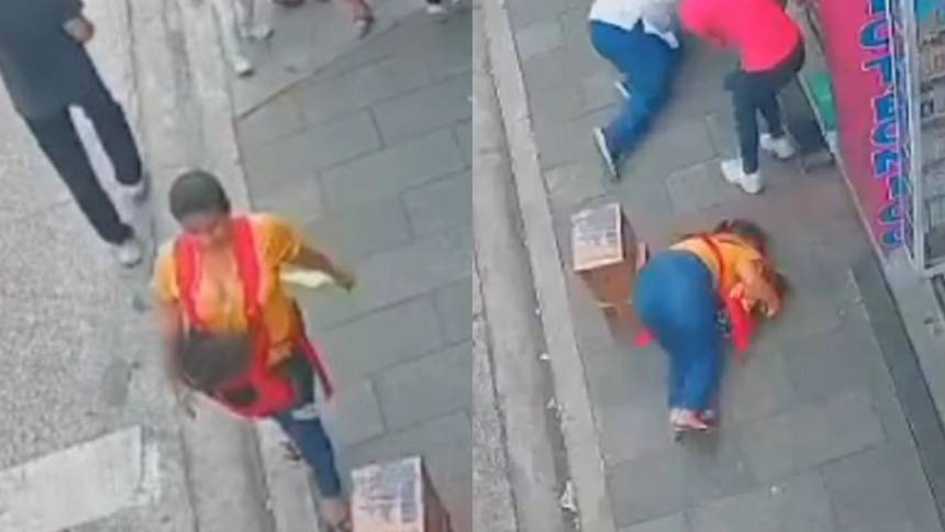 Bala perdida mata a mujer que llevaba a su bebé en cangurera