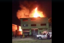 Incendio de gran magnitud se registró esta madrugada en la Av. Alirio Ugarte