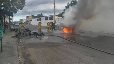 Explosión de vehículo que transportaba gas explota en Barquisimeto (+Fotos)