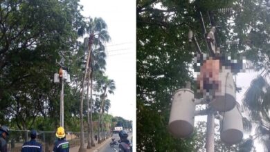 Hombre fallece tras recibir descarga eléctrica en un poste de alta tensión