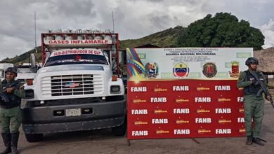 FANB retiene cargamento de gas en Bolívar por presunto contrabando de extracción