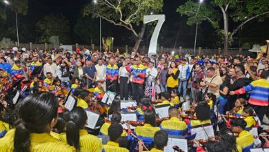 Maturín celebra con la reinauguración de la Plaza 7 de Diciembre, develando una escultura que rememora la cultura del municipio.