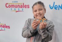 Gabriela Infante logra 3 oro en halterofilia en los Juegos Comunales