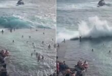 Cuatro turistas mueren arrastrados por un golpe de mar en Tenerife, España