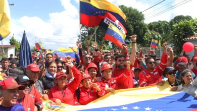 Maturín Marcha contra el robo de buque petrolero por EE. UU.