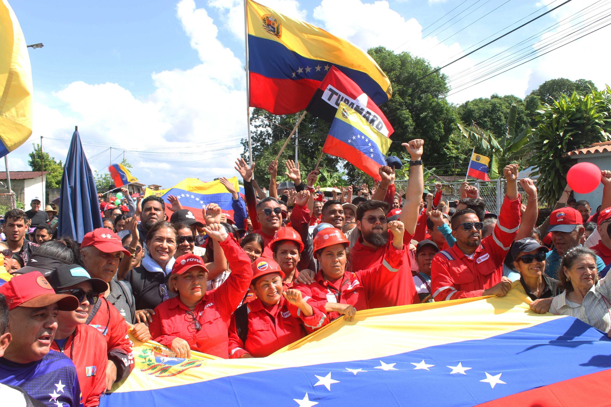 Maturín Marcha contra el robo de buque petrolero por EE. UU.