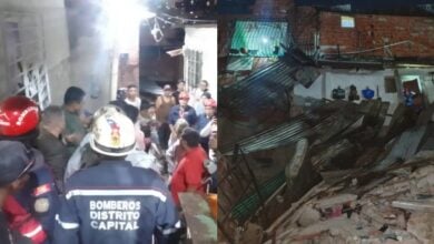Mujer muere tapiada y tres heridos tras el colapso de una vivienda en Caracas