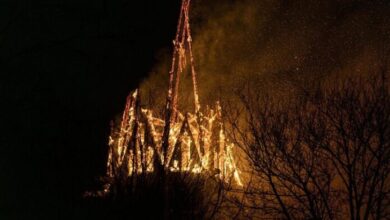 Incendio durante Año Nuevo destruyó histórica iglesia en Ámsterdam