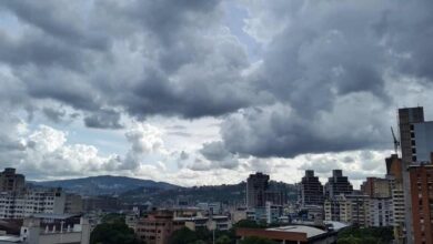 Inameh prevé lluvias de intensidad variable en gran parte del país este lunes