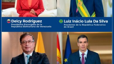 Delcy Rodríguez fortalece lazos diplomáticos con Brasil, Colombia y España