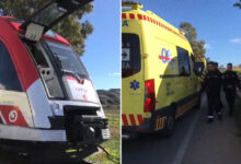 Tercer siniestro ferroviario en España: un tren impacta contra una grúa