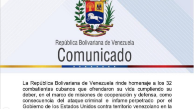 Confirman la muerte de 32 combatientes cubanos durante el secuestro del presidente Maduro