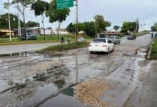 Conductores denuncian el mal estado de la vial del elevado de Boquerón
