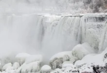 Las Cataratas del Niágara se congelan ante temperaturas de -30°C