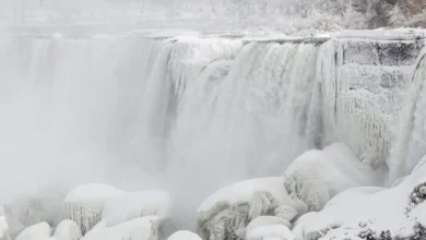 Las Cataratas del Niágara se congelan ante temperaturas de -30°C