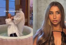 Modelo de OnlyFans se bautiza y anuncia su retiro para "restablecer su relación con Dios"