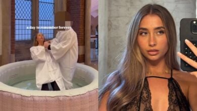 Modelo de OnlyFans se bautiza y anuncia su retiro para "restablecer su relación con Dios"