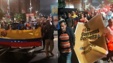Multitudinaria marcha nocturna en Fuerte Tiuna repudia acciones de EEUU