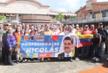 Profesionales y técnicos de Maturín alzan su voz en apoyo a Maduro y Cilia Flores