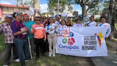 Personas con discapacidad en Maturín piden la liberación de Maduro y Cilia Flores