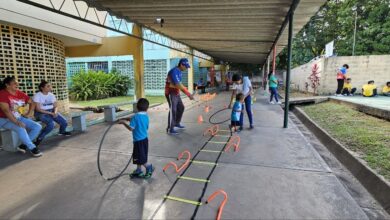 Alcaldía de Maturín e Imderma llevan deporte a la casa abrigo del Samanna