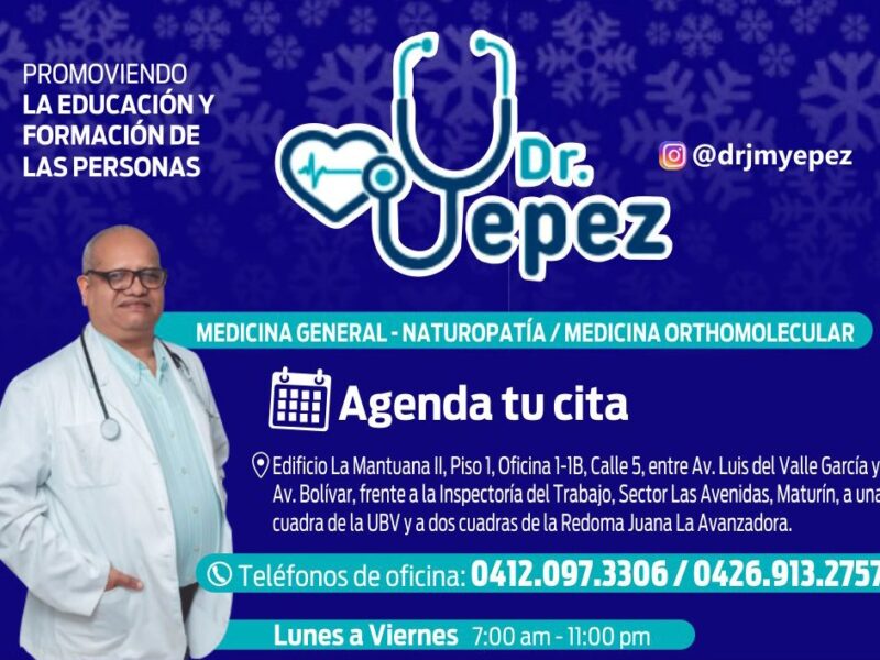 DR. JESÚS MARÍA YEPEZ | MEDICINA GENERAL / NATUROPATÍA