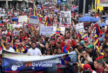 En Maturín realizan gran marcha para exigir la liberación del presidente Nicolás Maduro