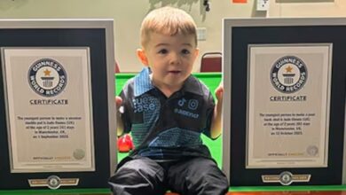Niño de 2 años rompe dos récords Guinness en billar