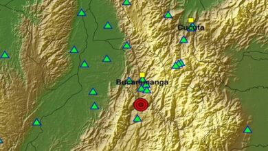 Sismo de magnitud 5.0 despierta a Colombia este viernes