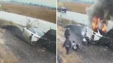 Se vuelve viral el rescate récord de tres pasajeros en un trágico accidente